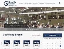 Tablet Screenshot of granvilleschools.org